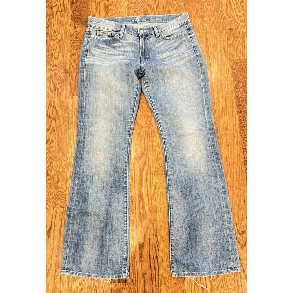 7 For All Mankind Mid Rise Blue Jeans Women's Size 31
